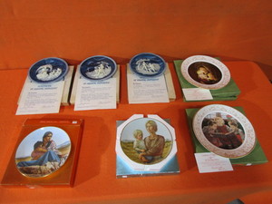 lot 149 image: (7) Alan Brunettin (Voyages Of Ulysses) Juan Ferrandiz Castells, Walter Firle & Irene Spencer 8.5-10.5 Limited Edition Collector Plates