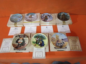 lot 161 image: (7) Don Spaulding (The Americana Holidays) Thorton Utz (Precious Moments) 8.5 Limited Edition Collector Plates