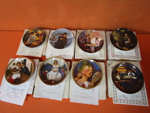 lot 165 image: (8) Norman Rockwell 8.5 Limited Edition Collector Plates