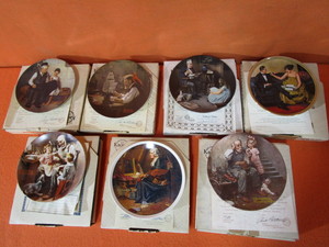 lot 167 image: (7) Norman Rockwell 8.5 Limited Edition Collector Plates