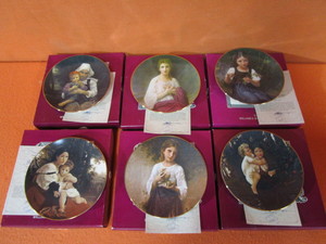 lot 182 image: (6) William Adolphe Bouguereau (The Beauty Of Bouguereau) 8.5 Limited Edition Collector Plates