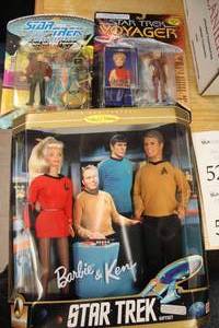 lot 525 image: Lot of (3) Star Trek and Barbie Collectible Action Figures (New In Box )