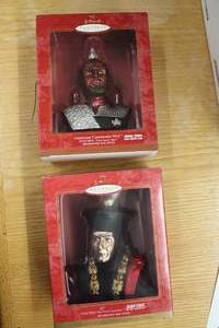 lot 529 image: Lot of (2) Hallmark Collectible Decorations Star Trek Deep Space Nine - Commander Worf, Star Trek The Next Generation (New In Box )