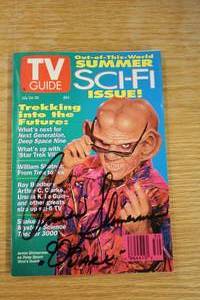 lot 544 image: Star Trek Deep Space Nine Cast Signed TV Guide July 24-30 1993