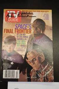 lot 545 image: Star Trek Deep Space Nine Cast Signed TV Guide May 29-June 4