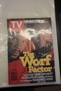 lot 553 image: Star Trek Deep Space Nine Cast Signed TV Guide October 7-13 1995