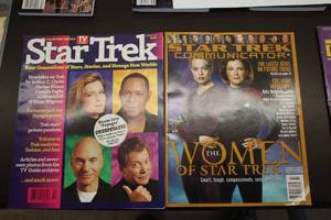 lot 560 image: Lot of (2) Star Trek Magazines - Star Trek TV Guide Collectors Edition, Star Trek Communicator Women of Star Trek Issue 131