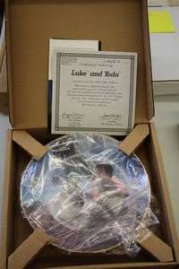 lot 567 image: The Hamilton Collection Limited Edition Sixth Issue Star Wars Luke and Yoda Collector Plate (New In Box ) with Certificate of Authenticity