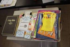 lot 576 image: Lot of  Bible and Church Theme Books and Verses