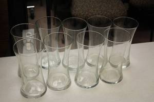 lot 975 image: Lot of (9) Glass Candle Votives