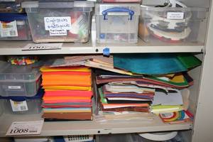 lot 1008 image: Misc. Craft Paper and Supplies
