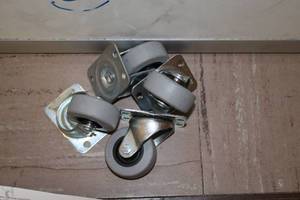 lot 1012 image: Lot of (4) 2-12 Caster Wheels