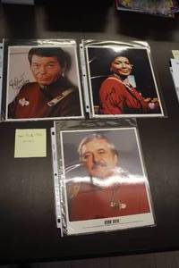 lot 1014 image: Lot of (3) Star Trek 70s Movies Signed Headshots (in sleeves)