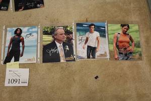 lot 1091 image: Lot of (4) Lost TV Show Signed Photos (in sleeves)