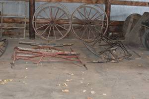 Antique Buggy in pieces
