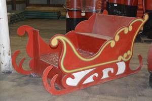 Santas Sleigh life size 8x8x46