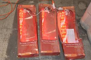 3 boxes of 3 Candy Cane Stake Sets