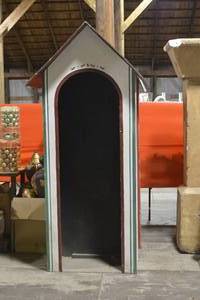 White Stage backdrop white house door front