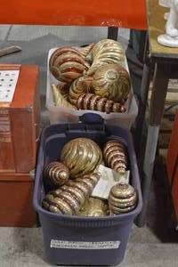 Gold Oversized Ornaments - 2 boxes