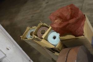 4 Large rolls of angel mist fabric