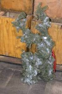 Pine Reindeer with Ribbon