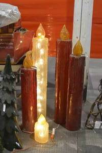 Quantity of 5 plastic Candles