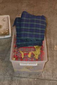 Container of Tartan Banners