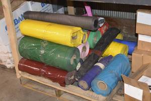 pallet of plastic rolls