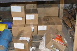 pallet of books
