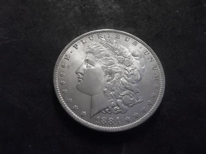 1884 O Morgan Silver Dollar