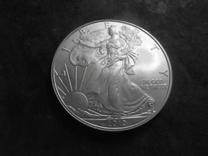 2010 US Silver Eagle Dollar 1 Oz. 99.0 Fine MS From Unc Roll