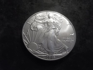 2016 US Silver Eagle Dollar 1 Oz. 99.0 Fine MS From Unc Roll