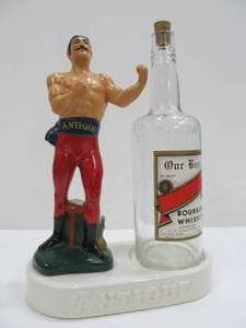 lot 7 image: Vintage ANTIQUE Advertising Whiskey Display