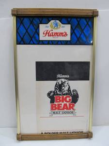 lot 17 image: Vintage HAMMS Beer Menu Sign