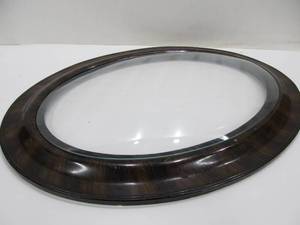 lot 47 image: Antique Oval Frame wConvex Glass - Plus Extra Glass Inserts