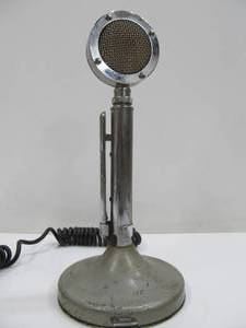lot 58 image: Vintage Chrome Lolipop Style Astatic Microphone