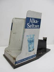 lot 84 image: Old Vintage ALKA-SELTZER Metal Advertising Store Display 