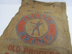 lot 103 image: Nice Vintage ARCHER BRAND Feed Sack