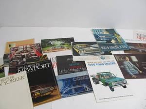 lot 105 image: Nice Group of Old Auto Dealer Car Brochures