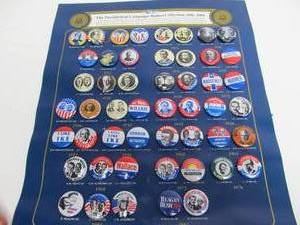lot 138 image: Large Lot of 1980s Historical Political Campaign Buttons 