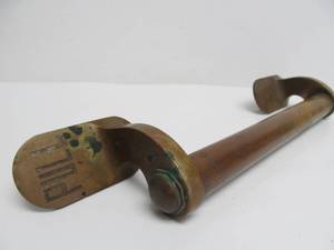 lot 141 image: Wonderful 1920s-30s era Large Brass Hotel or Theater Door Pull Handle
