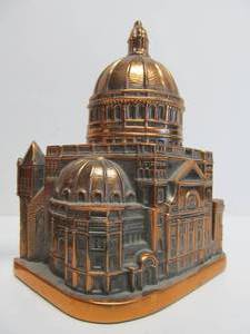 lot 145 image: Excellent Set of Old Vintage Copper Clad Signed Bookends - Russell Wood Curtis
