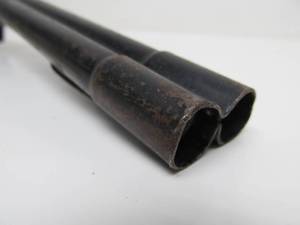 lot 116 image: Working Old Vintage Popgun Toy Double Barreled Shotgun