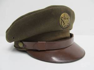 lot 193 image: Original WW2 Era US Army Officers Cap