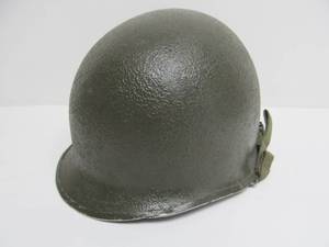 lot 194 image: Original WW2 Era US Military Steel Helmet with Liner