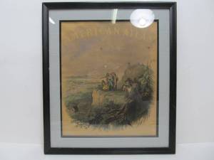 lot 206 image: Antique American Atlas Native American Lithograph