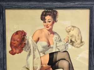 lot 119 image: Original 1940s-50s Gil Elvgren Advertising Pinup Poster 