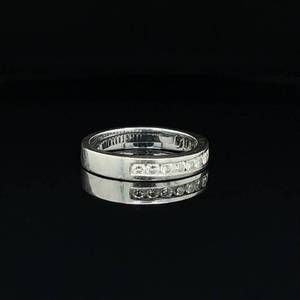 0.45 Carat Diamond VS CLARITY Channel Ring Wedding Band in 14k White Gold IDEAL CUT $2499 Retail