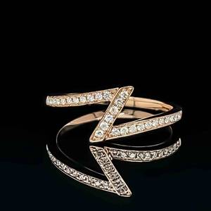 BRAND NEW Diamond Love Heartbeat Stacking Ring Band 14k Pink Gold $1599 Retail, Dont Miss 