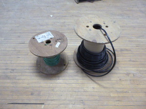 2 Partial Spools of Machine Tool Wire
